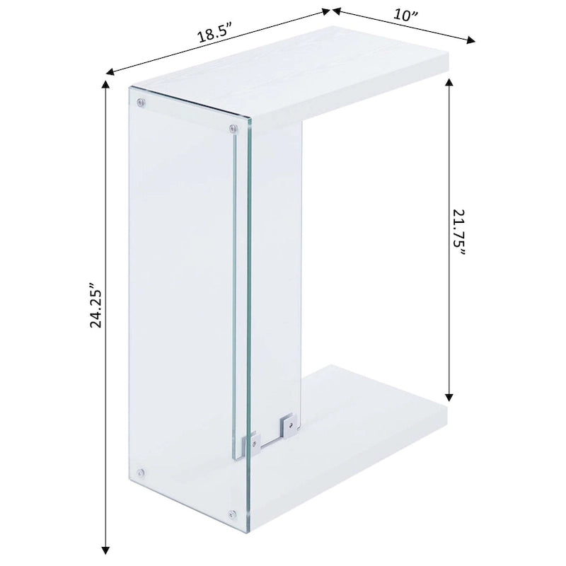 Table d'appoint en verre SoHo C de Convenience Concepts-3