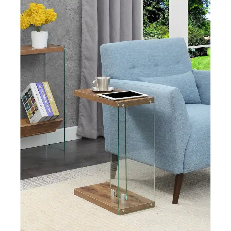 Table d'appoint en verre SoHo C de Convenience Concepts-10