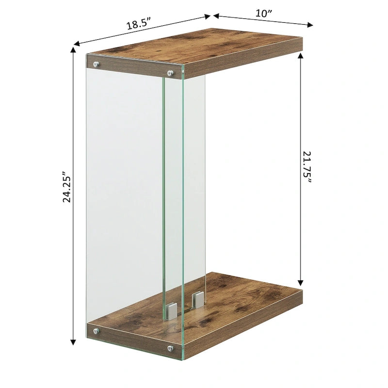 Table d'appoint en verre SoHo C de Convenience Concepts-13