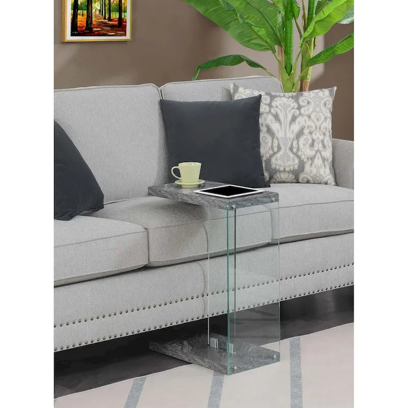 Table d'appoint en verre SoHo C de Convenience Concepts-14