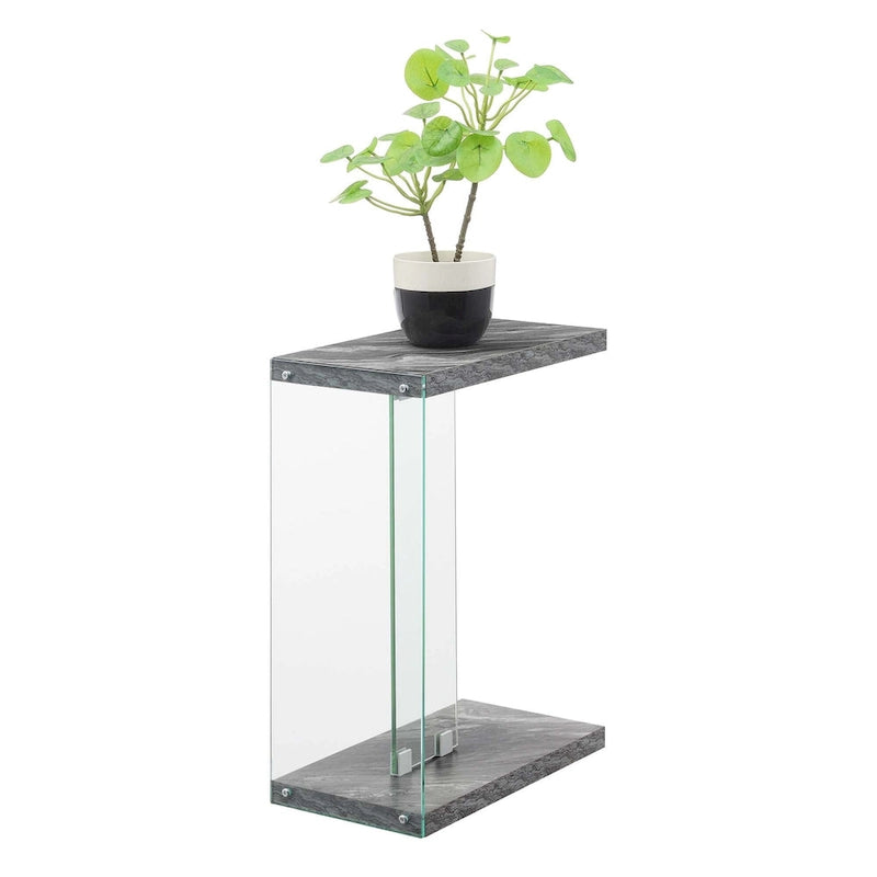 Table d'appoint en verre SoHo C de Convenience Concepts-16