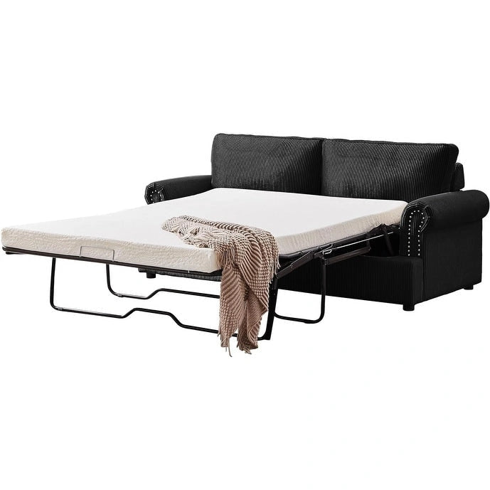 Canapé-lit US Pride Furniture Viviana 76 pouces avec dossier rembourré en polyester-17