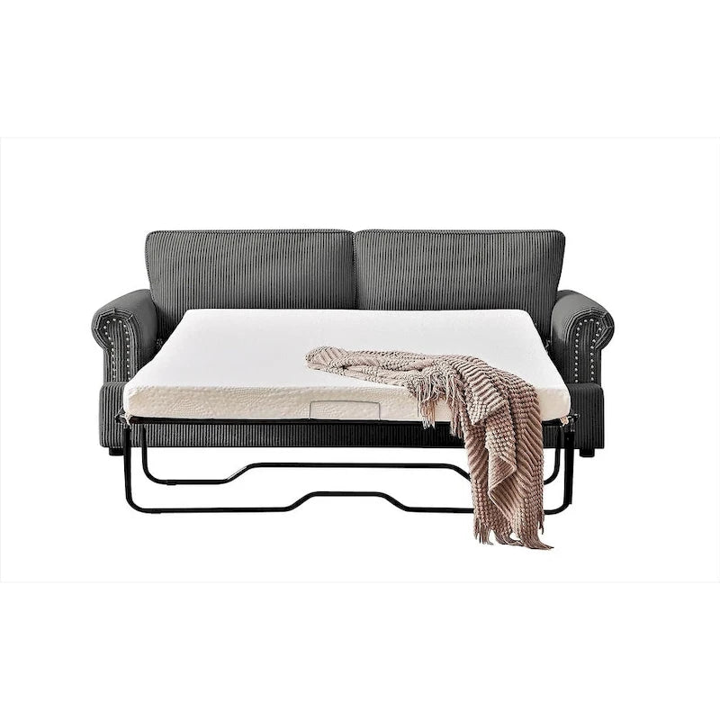 Canapé-lit US Pride Furniture Viviana 76 pouces avec dossier rembourré en polyester-22