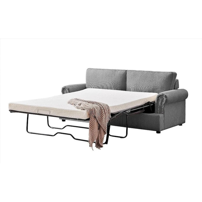 Canapé-lit US Pride Furniture Viviana 76 pouces avec dossier rembourré en polyester-23