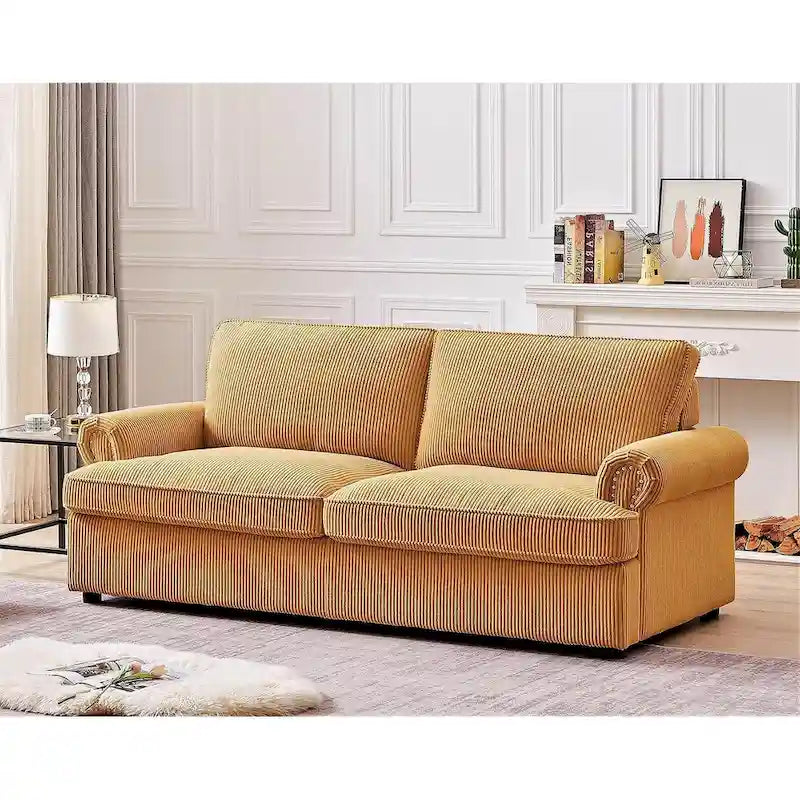 Canapé-lit US Pride Furniture Viviana 76 pouces avec dossier rembourré en polyester-30