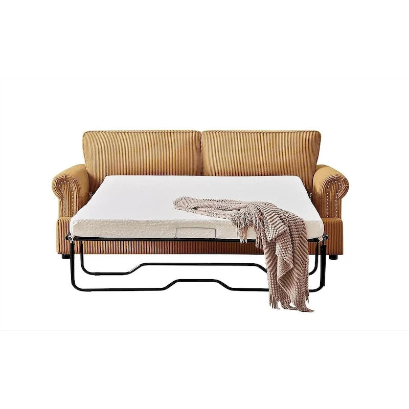 Canapé-lit US Pride Furniture Viviana 76 pouces avec dossier rembourré en polyester-33