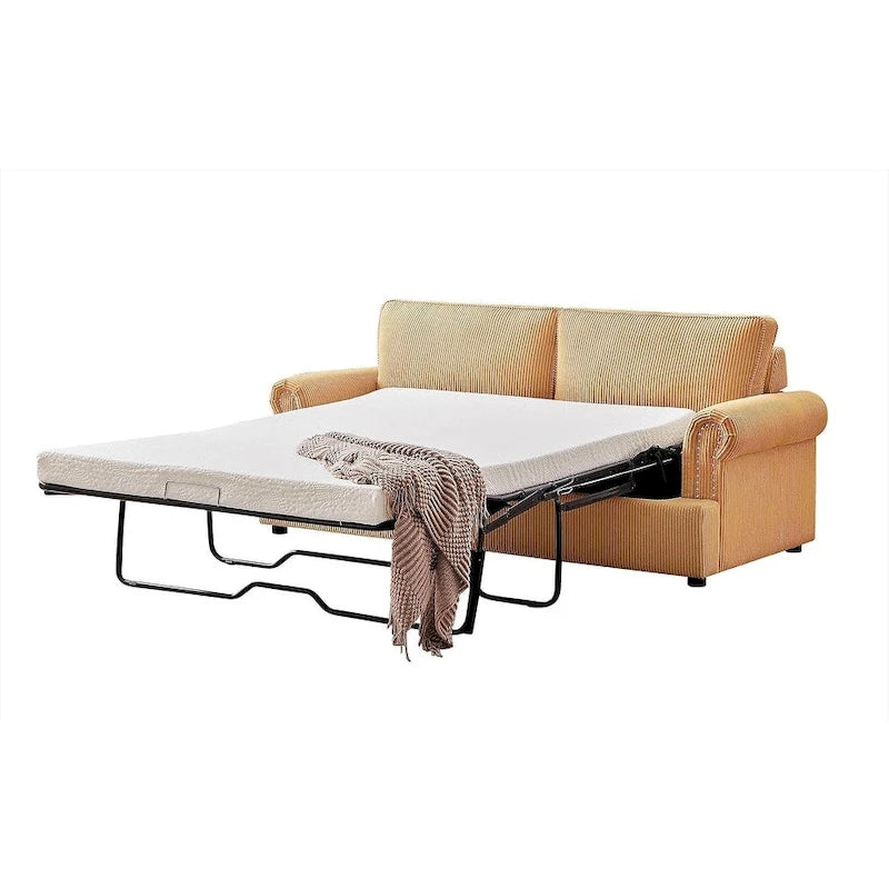 Canapé-lit US Pride Furniture Viviana 76 pouces avec dossier rembourré en polyester-34