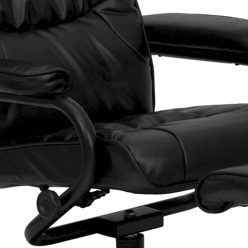 Fauteuil inclinable multipositions contemporain et repose-pieds avec base enveloppée-33