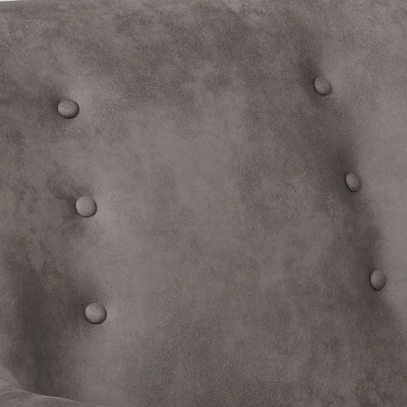 Fauteuil d'appoint Valla moderne en bois capitonné avec accoudoirs évasés par Carson Carrington-8