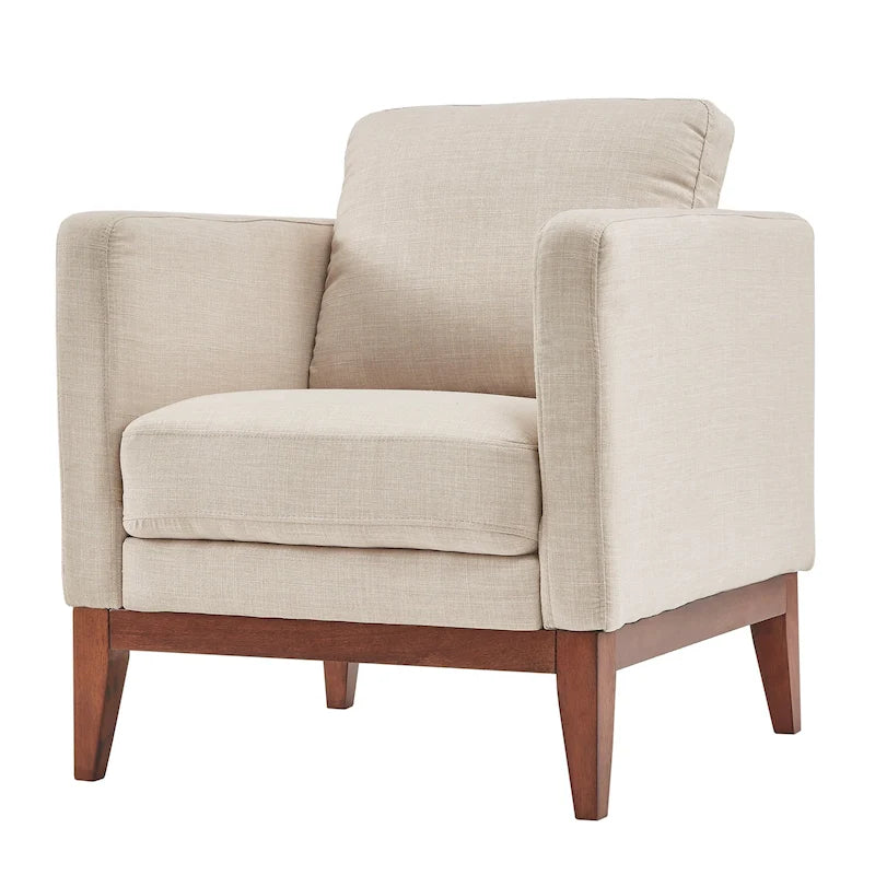 Fauteuil d'appoint rembourré en lin Vail par iNSPIRE Q Modern-24