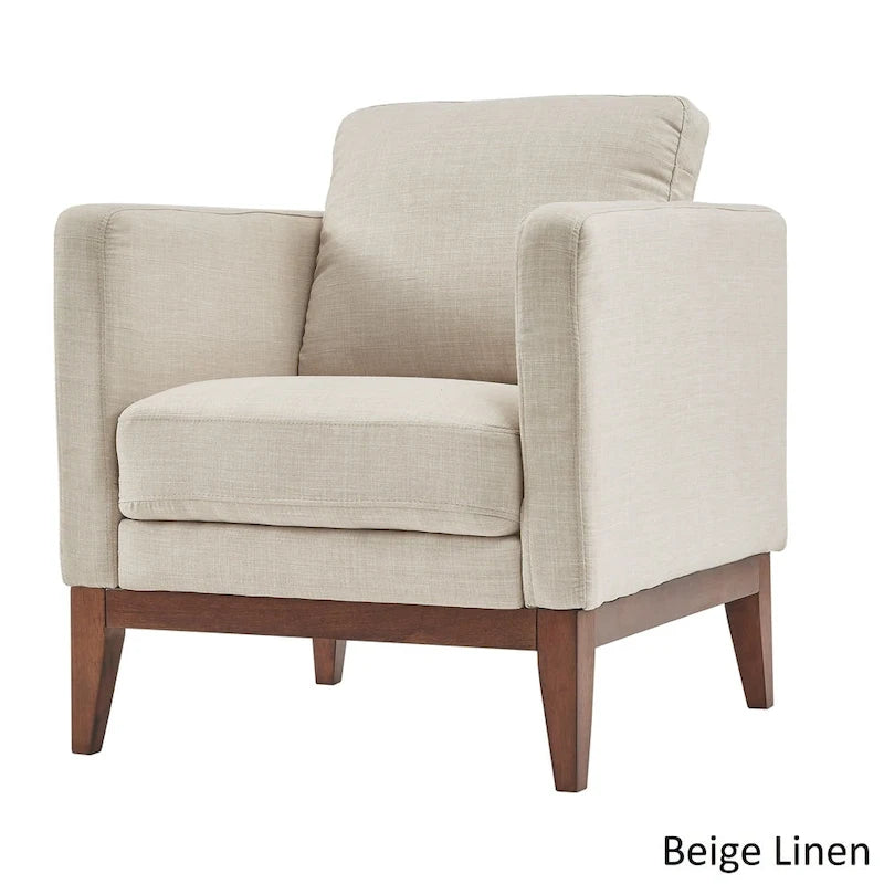 Fauteuil d'appoint rembourré en lin Vail par iNSPIRE Q Modern-5