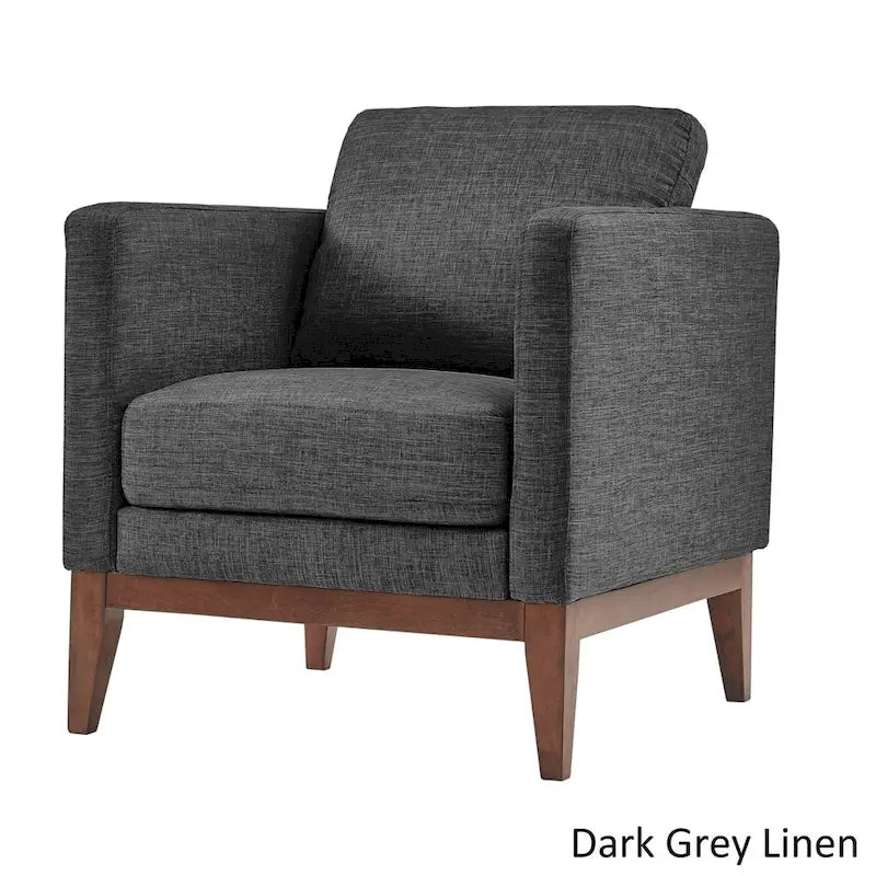 Fauteuil d'appoint rembourré en lin Vail par iNSPIRE Q Modern-7