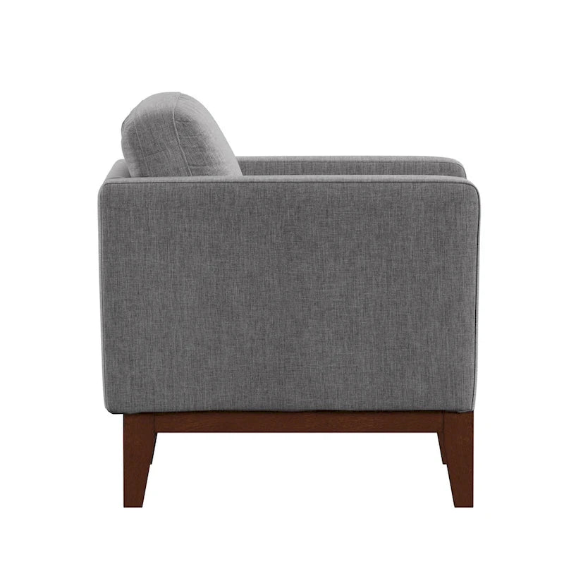Fauteuil d'appoint rembourré en lin Vail par iNSPIRE Q Modern-14
