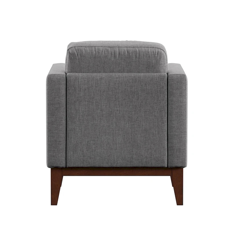 Fauteuil d'appoint rembourré en lin Vail par iNSPIRE Q Modern-15