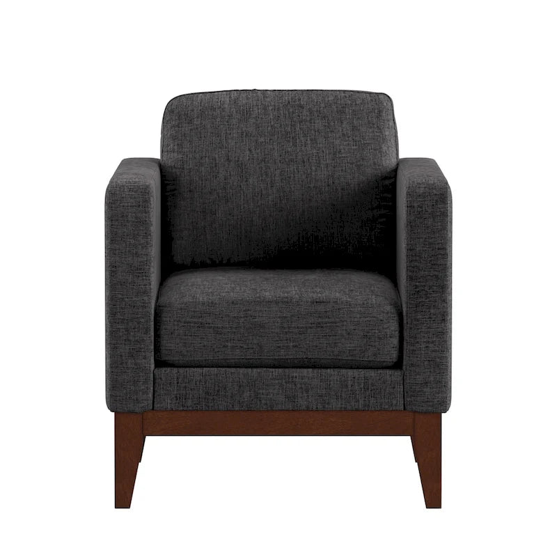 Fauteuil d'appoint rembourré en lin Vail par iNSPIRE Q Modern-17