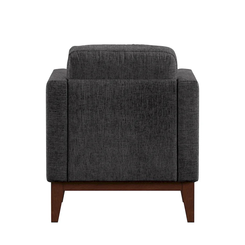 Fauteuil d'appoint rembourré en lin Vail par iNSPIRE Q Modern-19