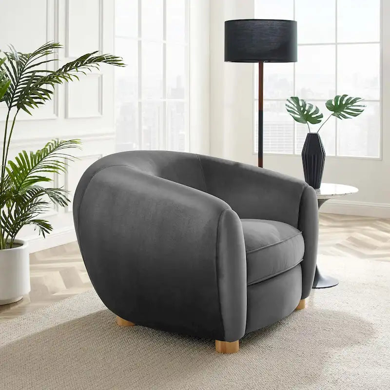 Fauteuil en velours haute performance-22