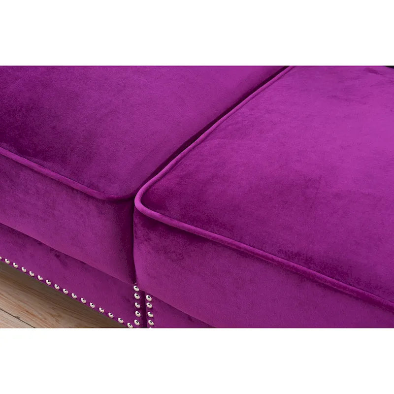 Canapé-lit convertible en velours Legend Furniture-9