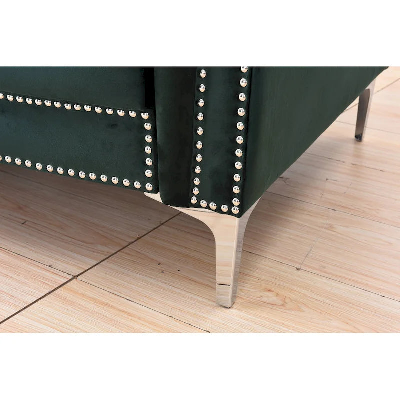 Canapé-lit convertible en velours Legend Furniture-31