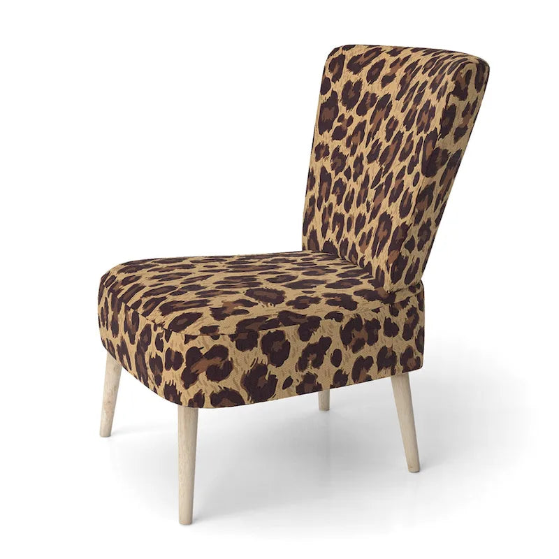 Fauteuil et fauteuil d'appoint capitonnés Designart Leopard Fur II pour cabane et chalet-11