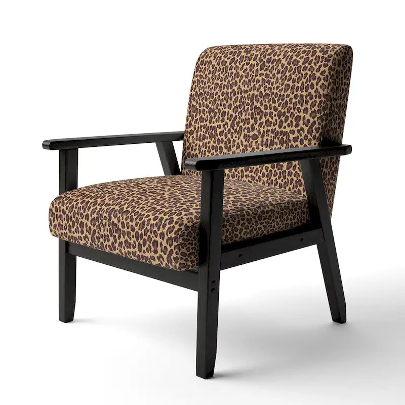 Fauteuil et fauteuil d'appoint capitonnés Designart Leopard Fur II pour cabane et chalet-14