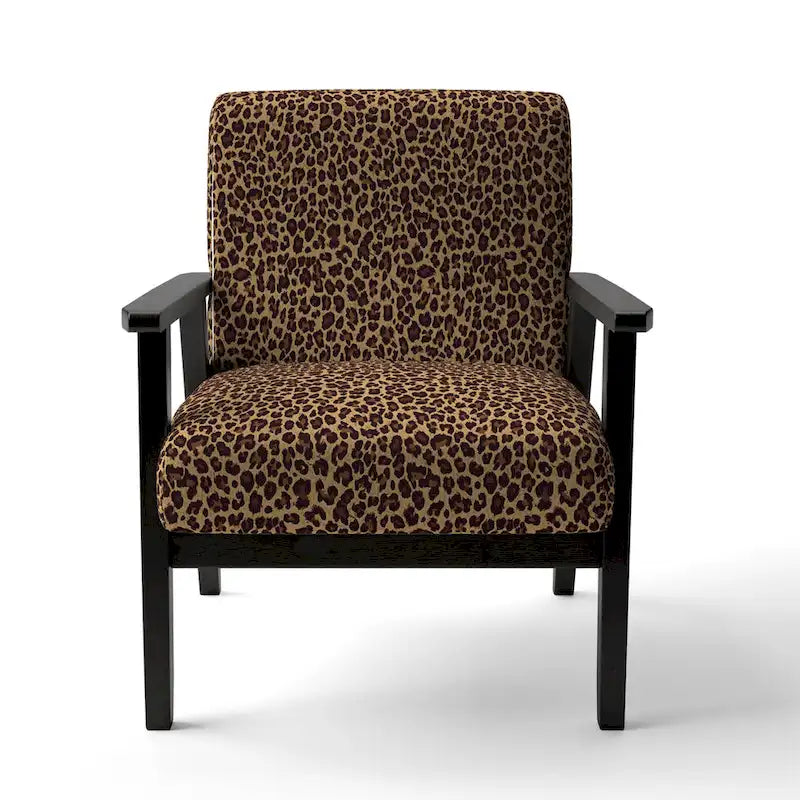 Fauteuil et fauteuil d'appoint capitonnés Designart Leopard Fur II pour cabane et chalet-15