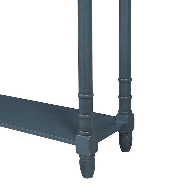 Table console avec deux tiroirs de rangement-25