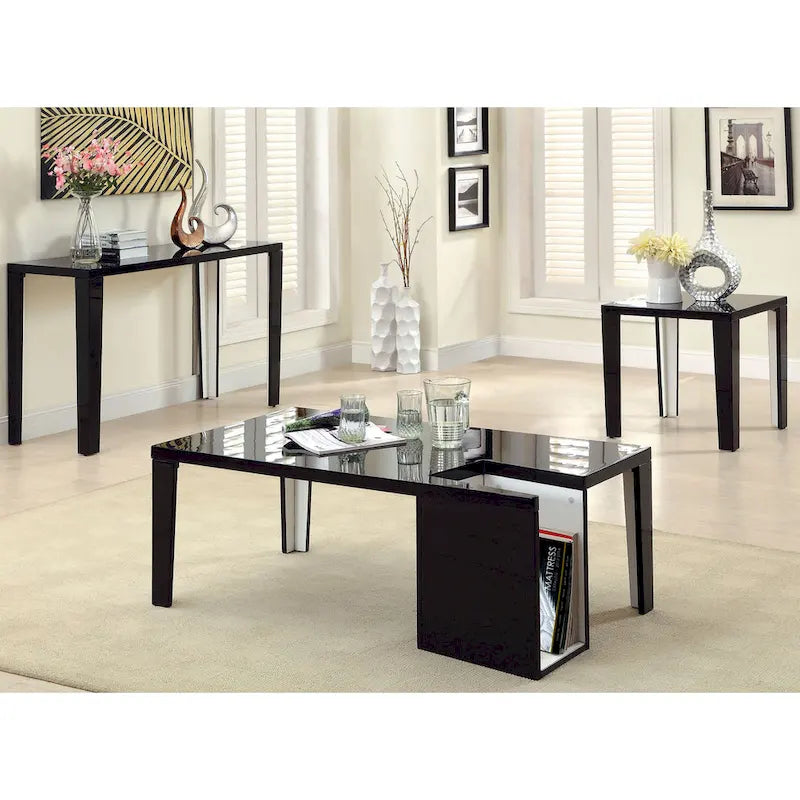 Table basse de rangement moderne Lesk en bois de 122 cm (48 pouces) de Furniture of America