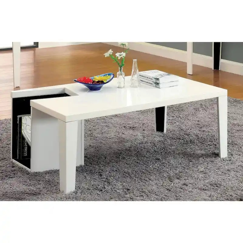 Table basse de rangement moderne Lesk en bois de 122 cm (48 pouces) de Furniture of America-3