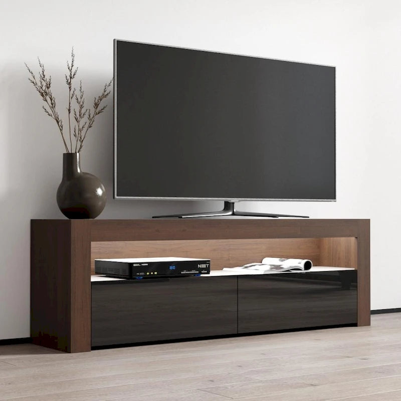 Meuble TV Milano Classic Modern à LED 16 couleurs de 63 pouces-32