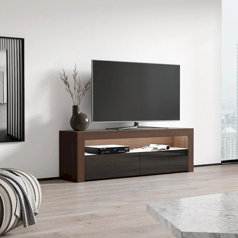 Meuble TV Milano Classic Modern à LED 16 couleurs de 63 pouces-33