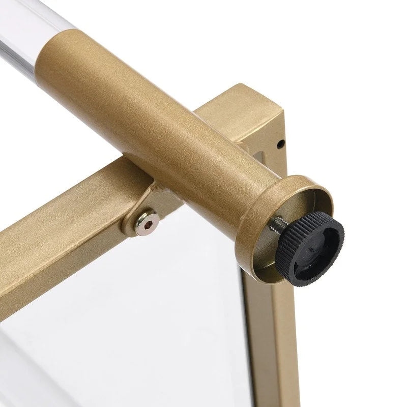 Console Grondin moderne et contemporaine à deux niveaux avec plateau en verre trempé, étagère inférieure et structure en acier et acrylique-19