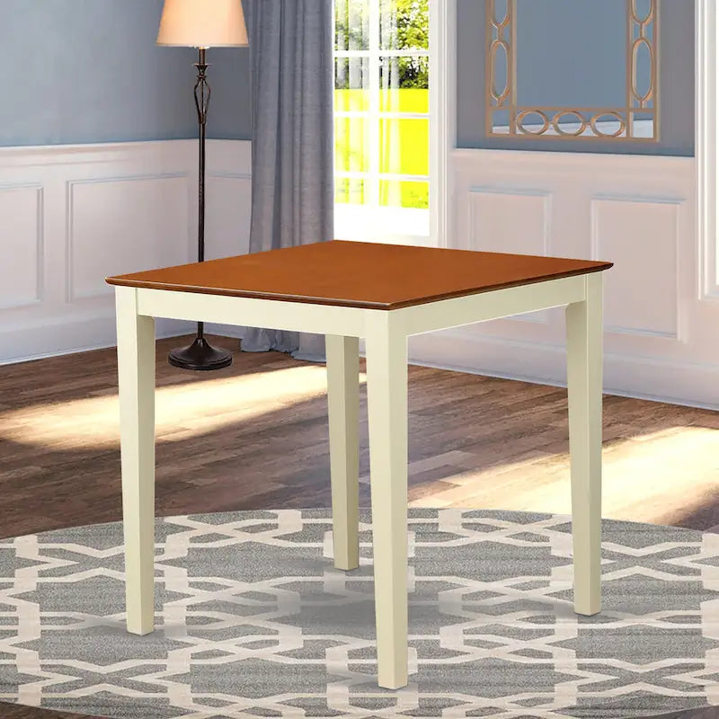 Table de comptoir carrée Vernon d'East West Furniture pour petits espaces (options de finition)-4