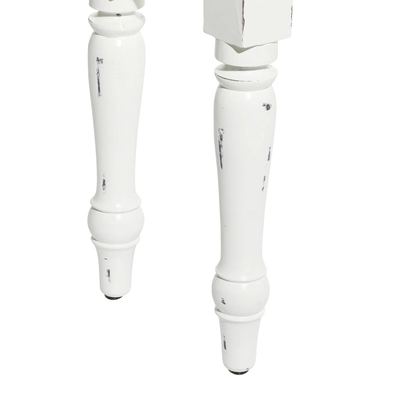 Banc long et étroit en bois blanc - Roche River Decor - 12 po L x 63 po l x 18 po H-4