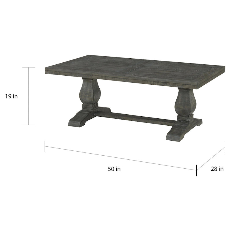 Table basse Napa 50 en bois massif sur pied-25