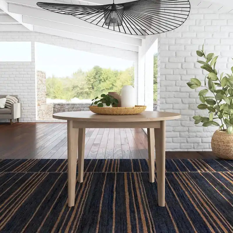 Table de salle à manger ronde en bois brun Brentwood - Non disponible-2