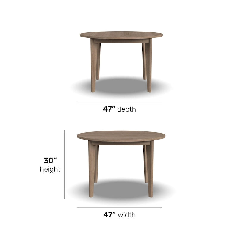 Table de salle à manger ronde en bois brun Brentwood - Non disponible-7