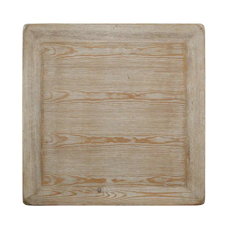 Table d'appoint carrée Artissance Peking avec tiroir, 68,5 cm de hauteur, blanc délavé-6