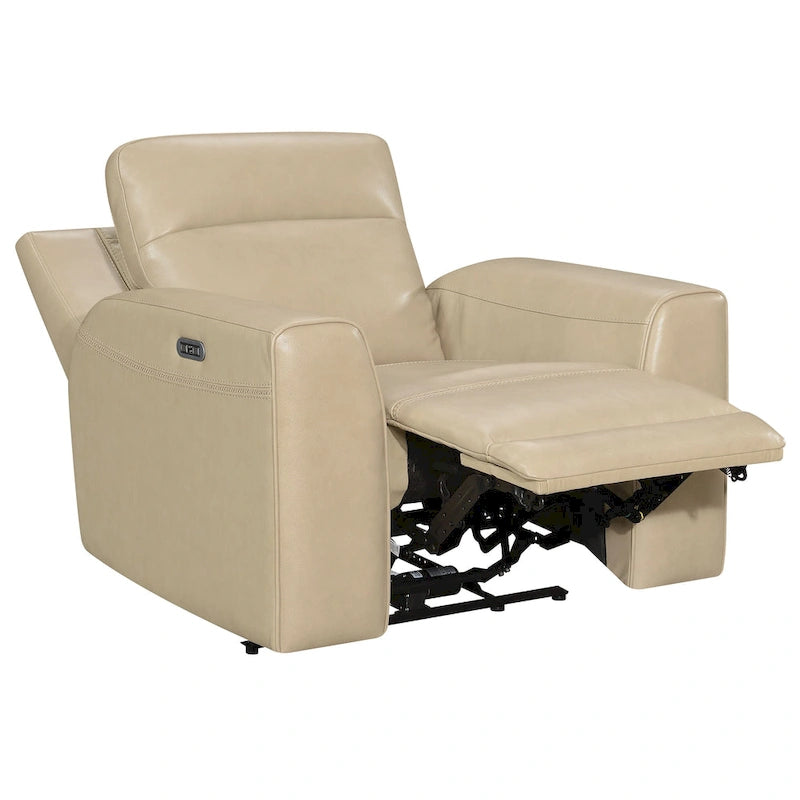 Fauteuil inclinable électrique Steve Silver Dayton en cuir pleine fleur-4