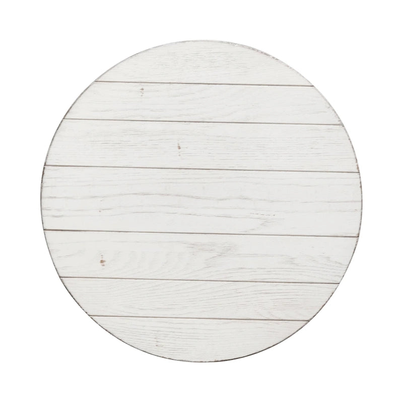 Ensemble 3 pièces blanc vieilli style ferme moderne-13