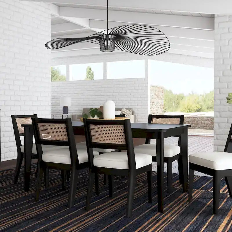 Ensemble de salle à manger rectangulaire en bois noir Brentwood de Homestyles - 66 x 30 x 36-4