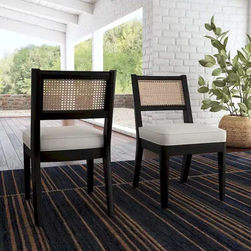 Ensemble de salle à manger rectangulaire en bois noir Brentwood de Homestyles - 66 x 30 x 36-9