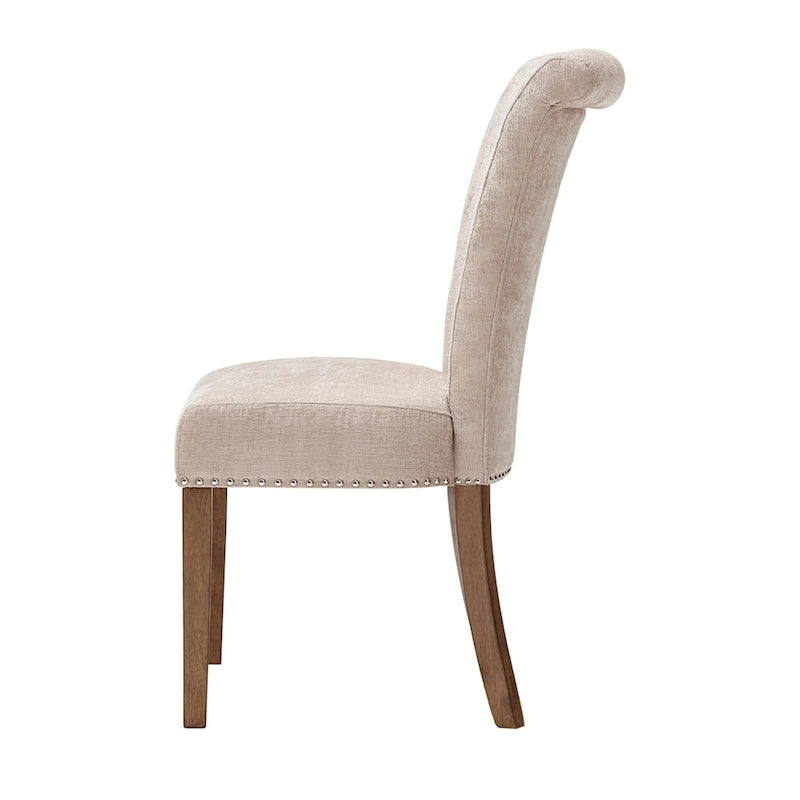Chaise de salle à manger Madison Park Weldon couleur crème (lot de 2)-4