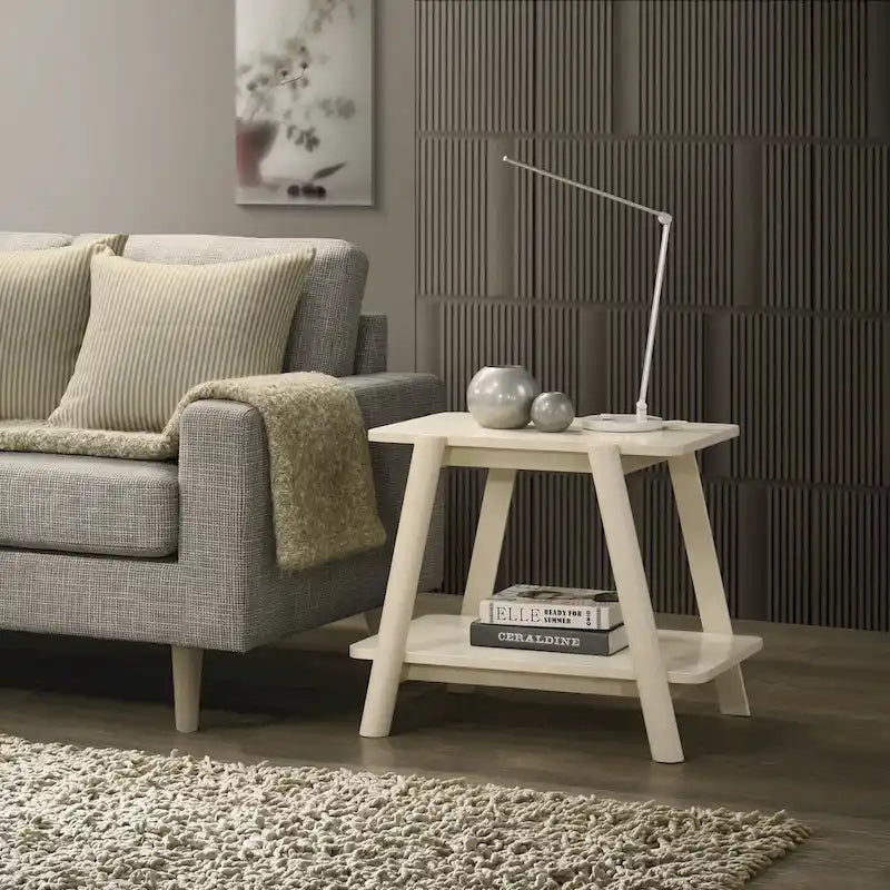 Ensemble de table basse 3 pièces Metz en bois, style milieu du siècle, de Roundhill Furniture.-16