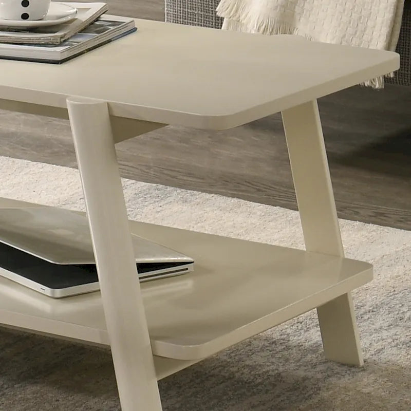 Ensemble de table basse 3 pièces Metz en bois, style milieu du siècle, de Roundhill Furniture.-18