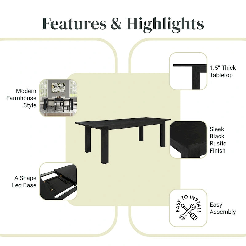 Table à manger papillon Bedford-26