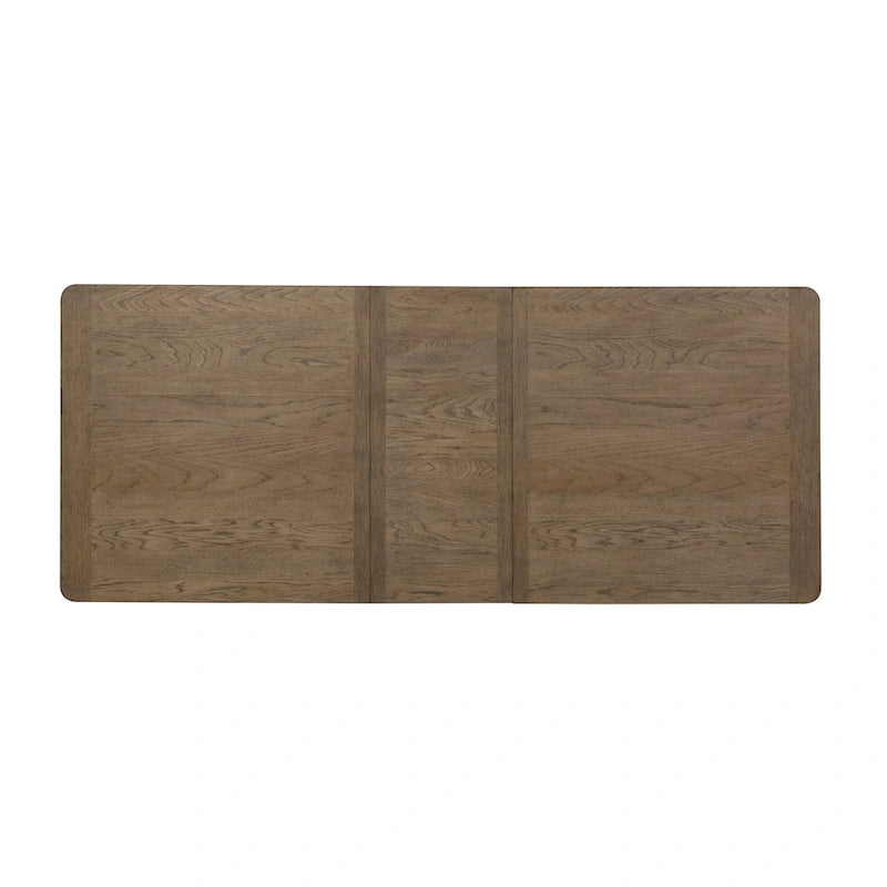 Ensemble de table à tréteaux 6 pièces blanc antique revisité-7