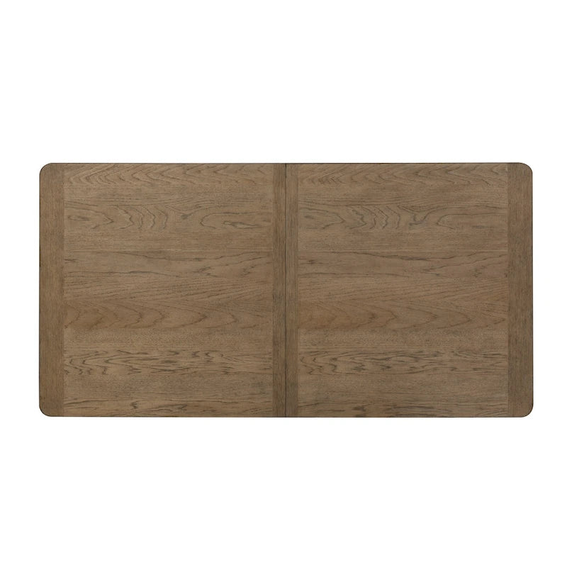 Ensemble de table à tréteaux 6 pièces blanc antique revisité-8