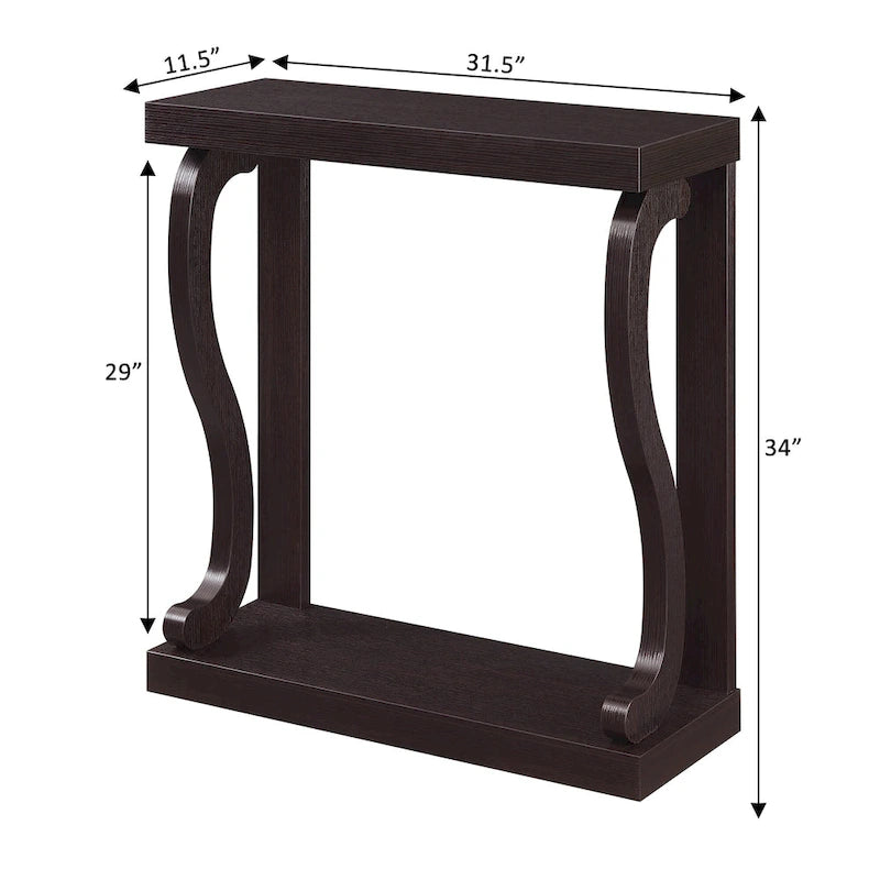 Console Newport Gramercy de Convenience Concepts avec étagère-4