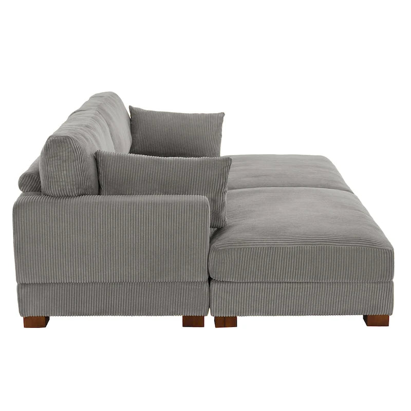 Ensemble de canapés d'angle modulables convertibles 88 pouces-9